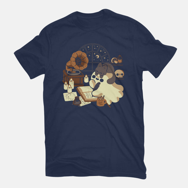 Spooky Cute Ghost Lofi-Mens-Basic-Tee-xMorfina