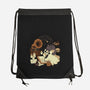 Spooky Cute Ghost Lofi-None-Drawstring-Bag-xMorfina