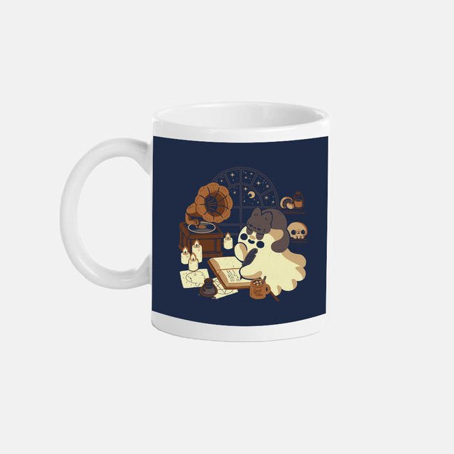 Spooky Cute Ghost Lofi-None-Mug-Drinkware-xMorfina