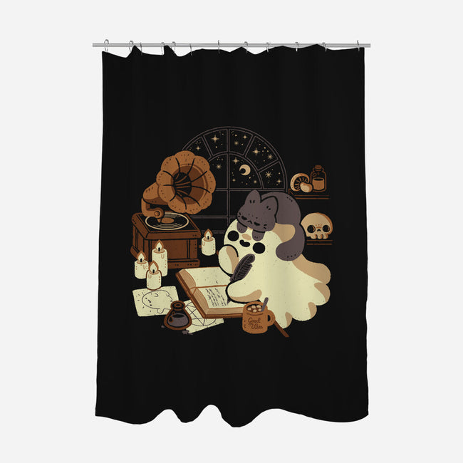 Spooky Cute Ghost Lofi-None-Polyester-Shower Curtain-xMorfina