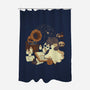 Spooky Cute Ghost Lofi-None-Polyester-Shower Curtain-xMorfina