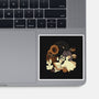 Spooky Cute Ghost Lofi-None-Glossy-Sticker-xMorfina