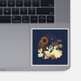 Spooky Cute Ghost Lofi-None-Glossy-Sticker-xMorfina