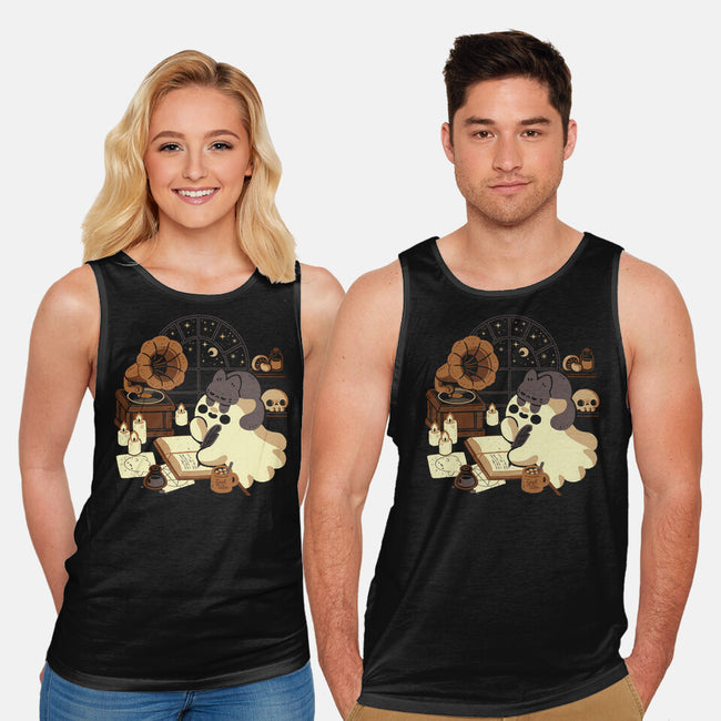 Spooky Cute Ghost Lofi-Unisex-Basic-Tank-xMorfina