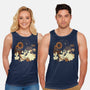 Spooky Cute Ghost Lofi-Unisex-Basic-Tank-xMorfina