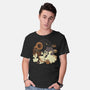 Spooky Cute Ghost Lofi-Mens-Basic-Tee-xMorfina