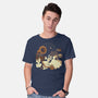 Spooky Cute Ghost Lofi-Mens-Basic-Tee-xMorfina
