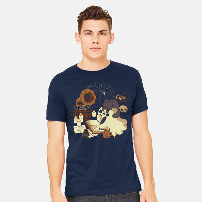 Spooky Cute Ghost Lofi-Mens-Heavyweight-Tee-xMorfina