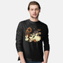Spooky Cute Ghost Lofi-Mens-Long Sleeved-Tee-xMorfina