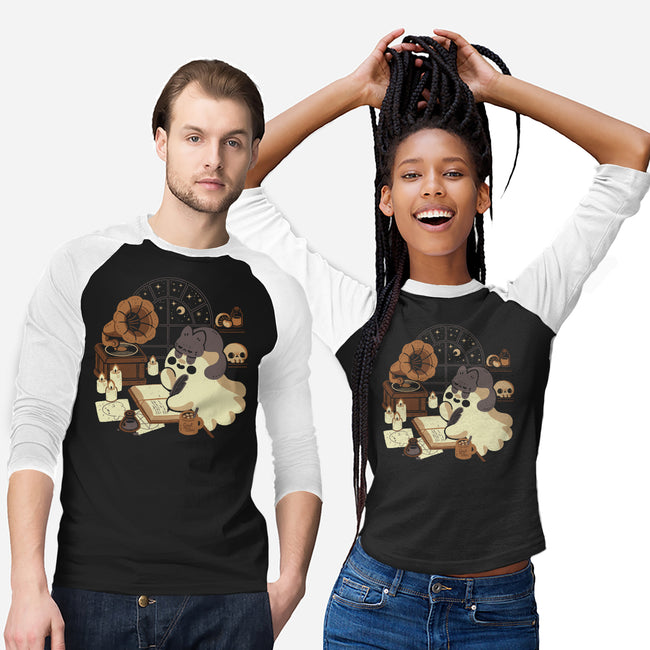 Spooky Cute Ghost Lofi-Unisex-Baseball-Tee-xMorfina