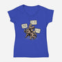 Sloths Unite-Womens-V-Neck-Tee-glitchygorilla