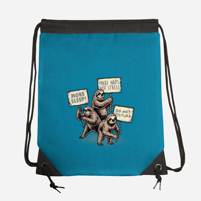 Sloths Unite-None-Drawstring-Bag-glitchygorilla