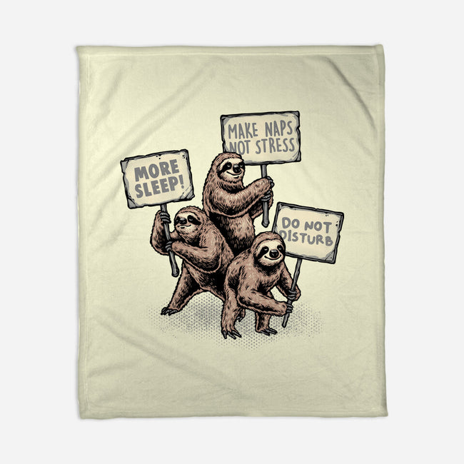 Sloths Unite-None-Fleece-Blanket-glitchygorilla
