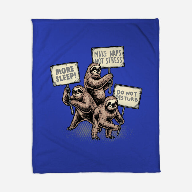 Sloths Unite-None-Fleece-Blanket-glitchygorilla
