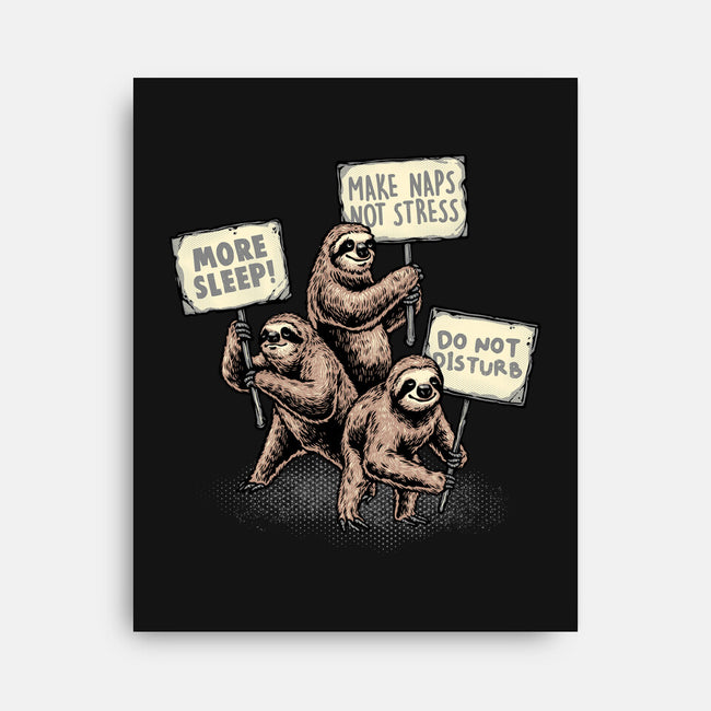 Sloths Unite-None-Stretched-Canvas-glitchygorilla