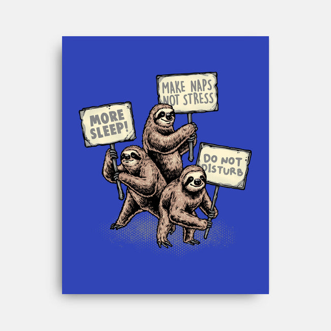 Sloths Unite-None-Stretched-Canvas-glitchygorilla