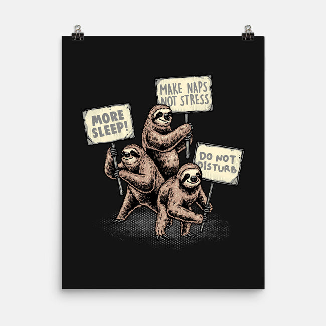 Sloths Unite-None-Matte-Poster-glitchygorilla