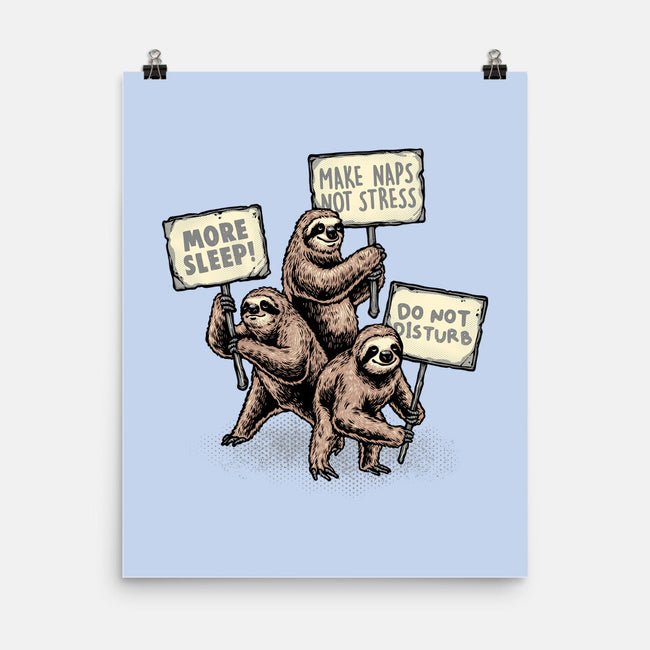 Sloths Unite-None-Matte-Poster-glitchygorilla