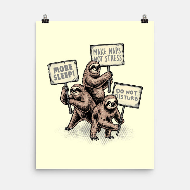 Sloths Unite-None-Matte-Poster-glitchygorilla