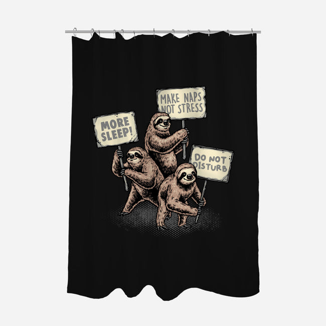 Sloths Unite-None-Polyester-Shower Curtain-glitchygorilla
