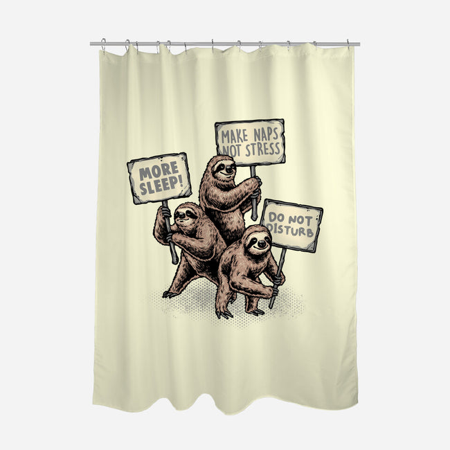 Sloths Unite-None-Polyester-Shower Curtain-glitchygorilla