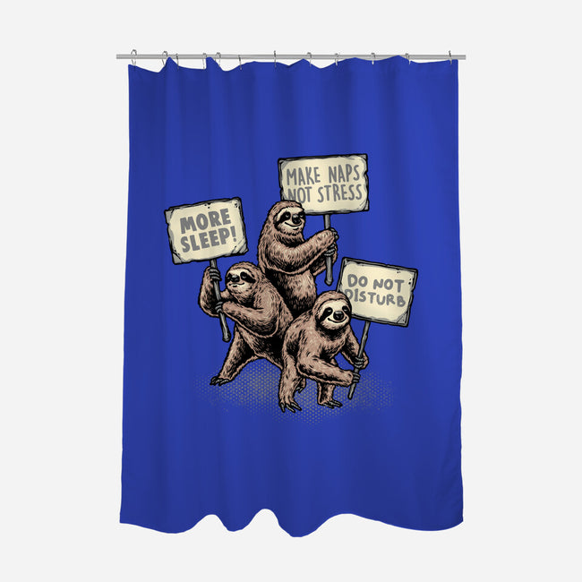 Sloths Unite-None-Polyester-Shower Curtain-glitchygorilla