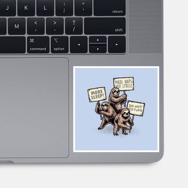 Sloths Unite-None-Glossy-Sticker-glitchygorilla