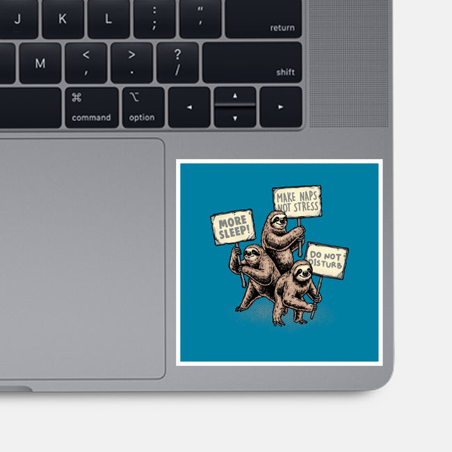 Sloths Unite-None-Glossy-Sticker-glitchygorilla