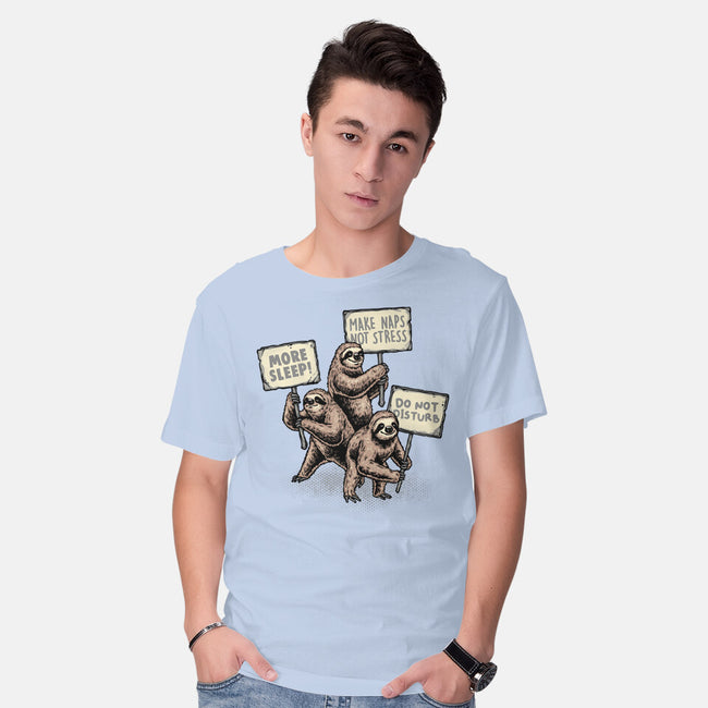 Sloths Unite-Mens-Basic-Tee-glitchygorilla