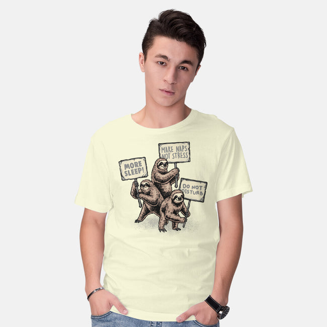 Sloths Unite-Mens-Basic-Tee-glitchygorilla