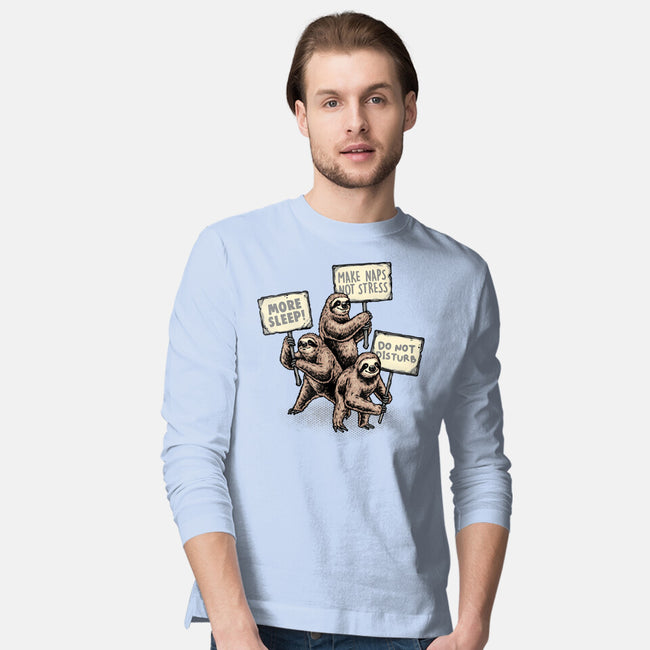 Sloths Unite-Mens-Long Sleeved-Tee-glitchygorilla