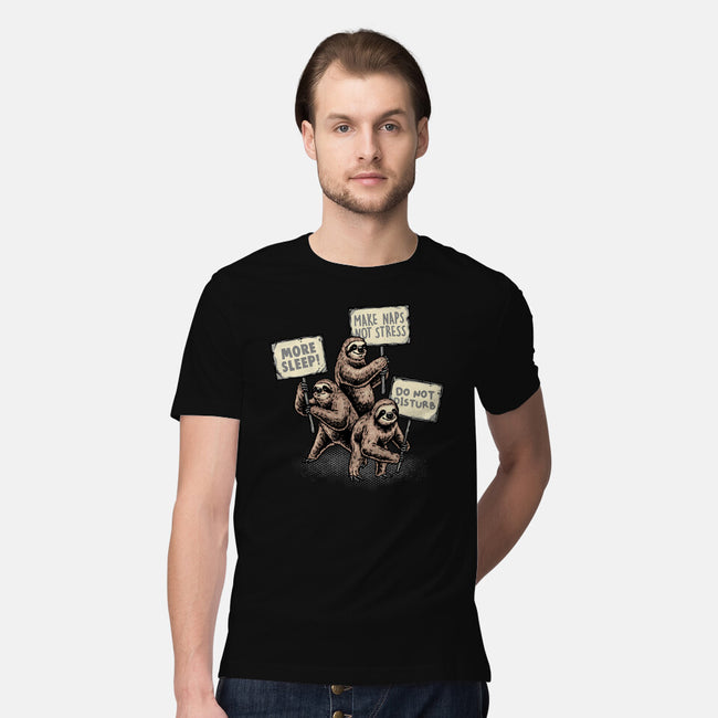 Sloths Unite-Mens-Premium-Tee-glitchygorilla