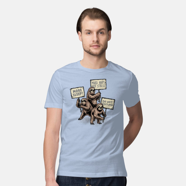 Sloths Unite-Mens-Premium-Tee-glitchygorilla
