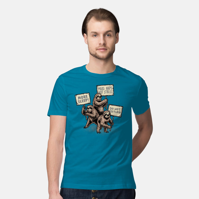 Sloths Unite-Mens-Premium-Tee-glitchygorilla