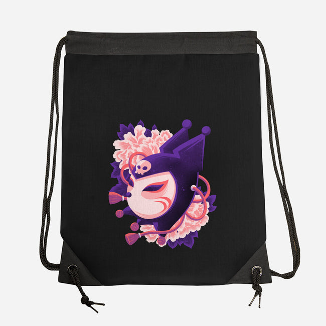 Cute Imp Mask-None-Drawstring-Bag-rmatix