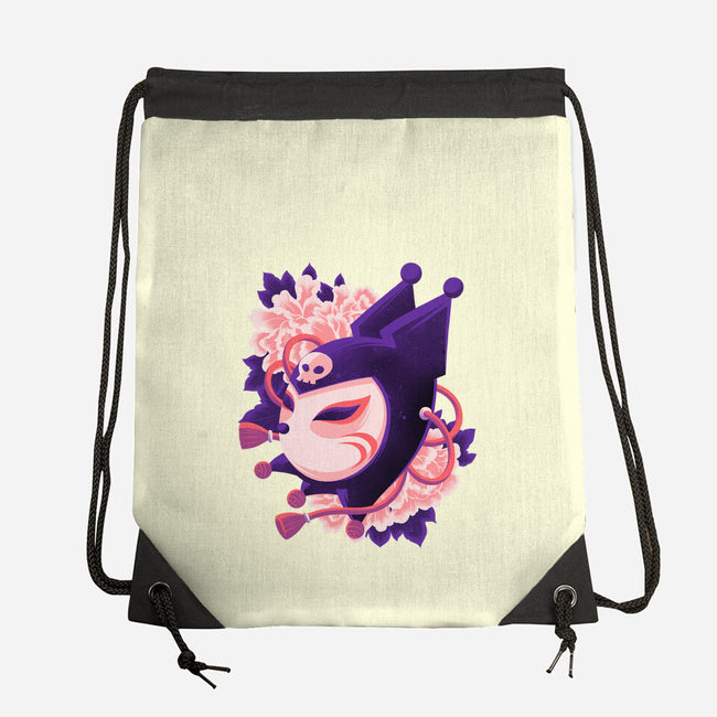 Cute Imp Mask-None-Drawstring-Bag-rmatix
