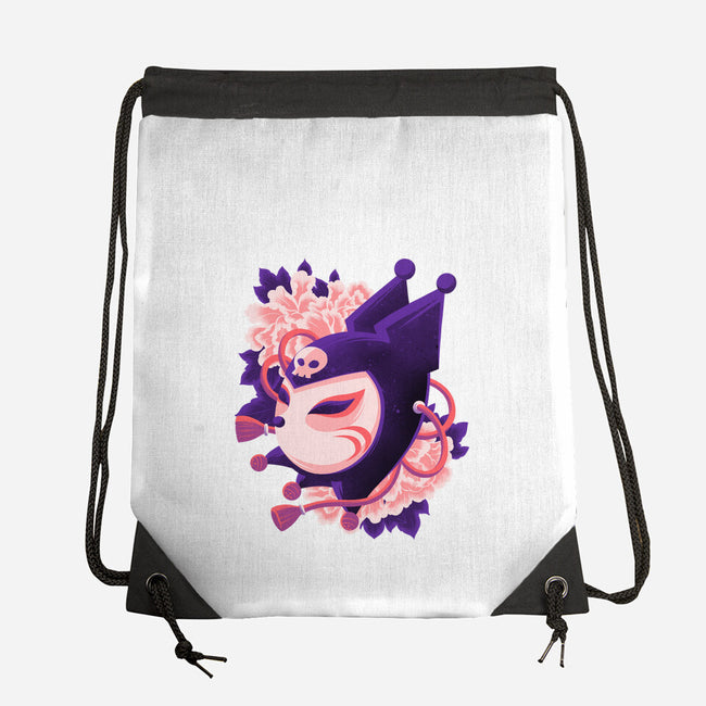 Cute Imp Mask-None-Drawstring-Bag-rmatix
