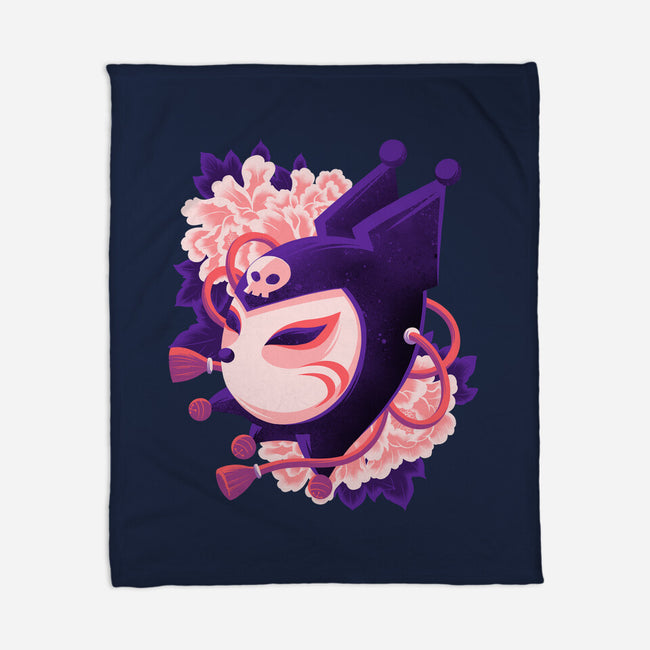 Cute Imp Mask-None-Fleece-Blanket-rmatix