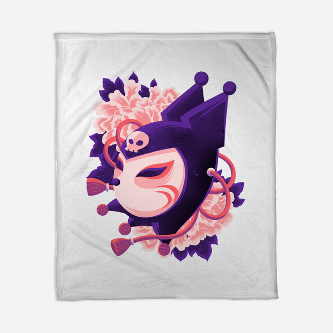 Cute Imp Mask-None-Fleece-Blanket-rmatix