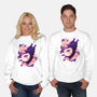 Cute Imp Mask-Unisex-Crew Neck-Sweatshirt-rmatix