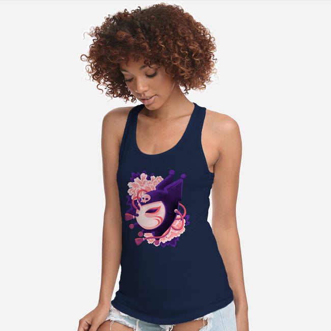 Cute Imp Mask-Womens-Racerback-Tank-rmatix