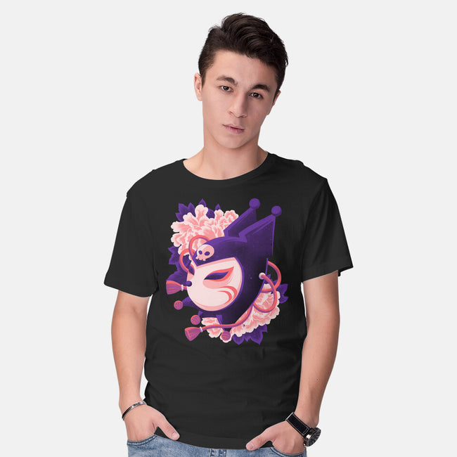 Cute Imp Mask-Mens-Basic-Tee-rmatix