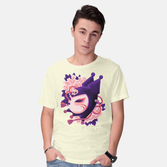 Cute Imp Mask-Mens-Basic-Tee-rmatix