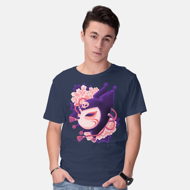 Cute Imp Mask-Mens-Basic-Tee-rmatix