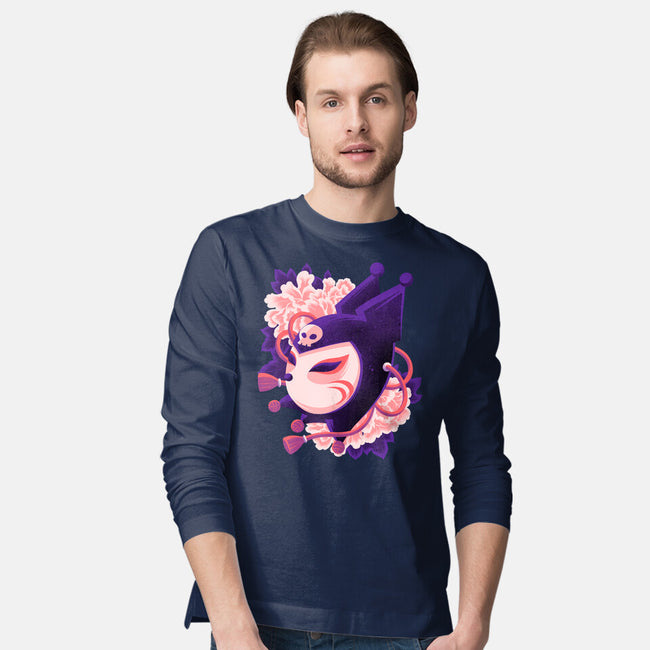 Cute Imp Mask-Mens-Long Sleeved-Tee-rmatix