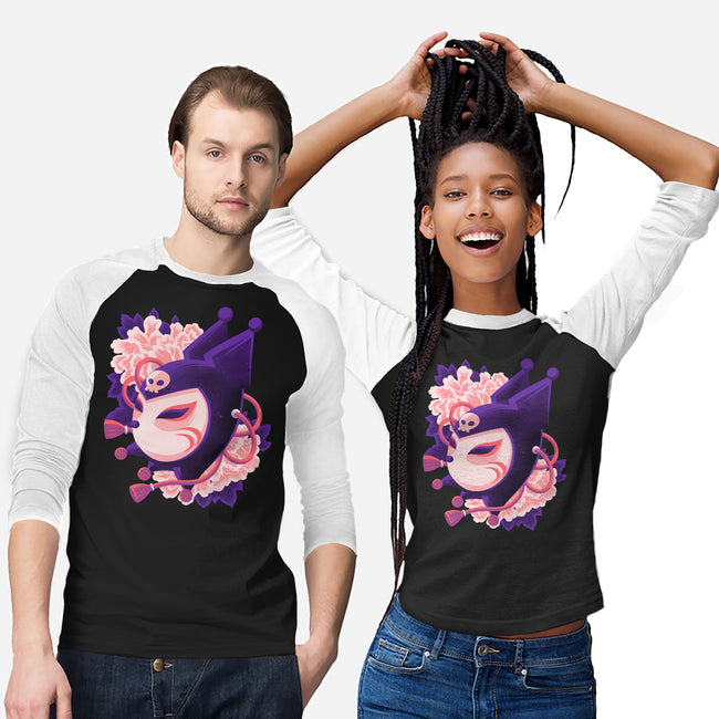 Cute Imp Mask-Unisex-Baseball-Tee-rmatix