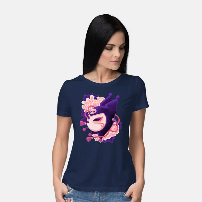 Cute Imp Mask-Womens-Basic-Tee-rmatix