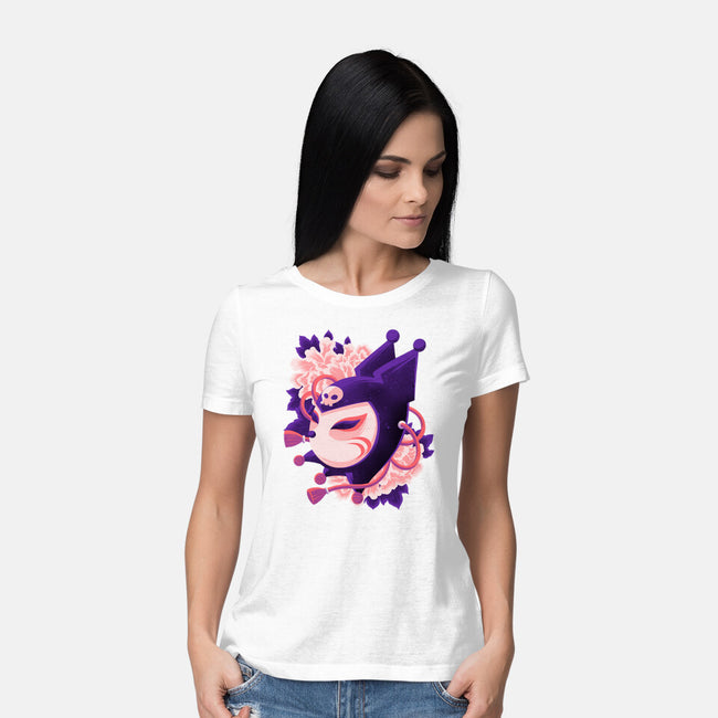 Cute Imp Mask-Womens-Basic-Tee-rmatix