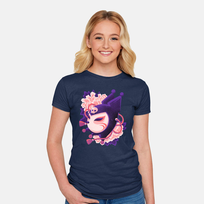 Cute Imp Mask-Womens-Fitted-Tee-rmatix