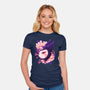 Cute Imp Mask-Womens-Fitted-Tee-rmatix